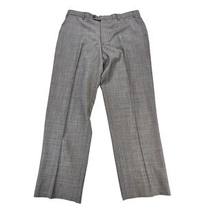 Turnbury by Jos A Bank Men’s Gray Wool Dress Pants 36x30 Tailored Trousers